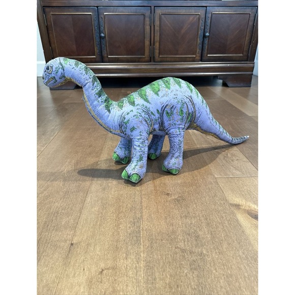 Vtg 1992 Applause Purple Plateosaurus Dinosaur Plush Determined Productions 26" - Picture 2 of 3